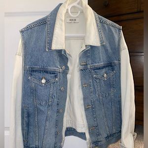 Agolde two-tone jean jacket